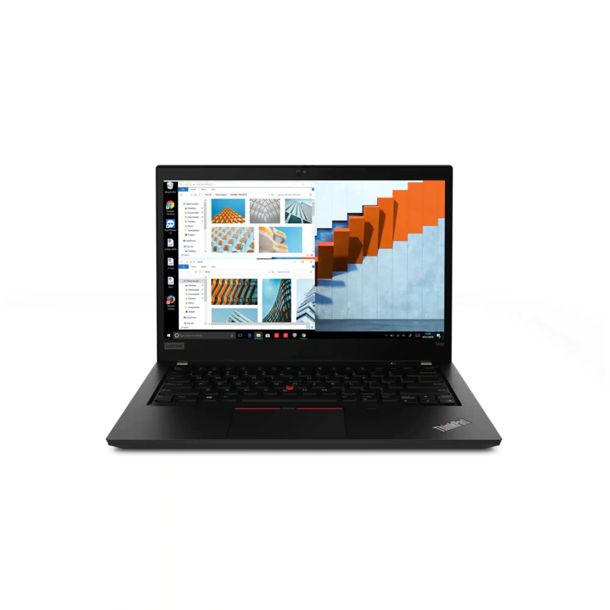 Front. Lenovo - Lenovo Thinkpad T490 14" Laptop Intel i5-8365U 8GB RAM 256GB SSD W11P - Black.