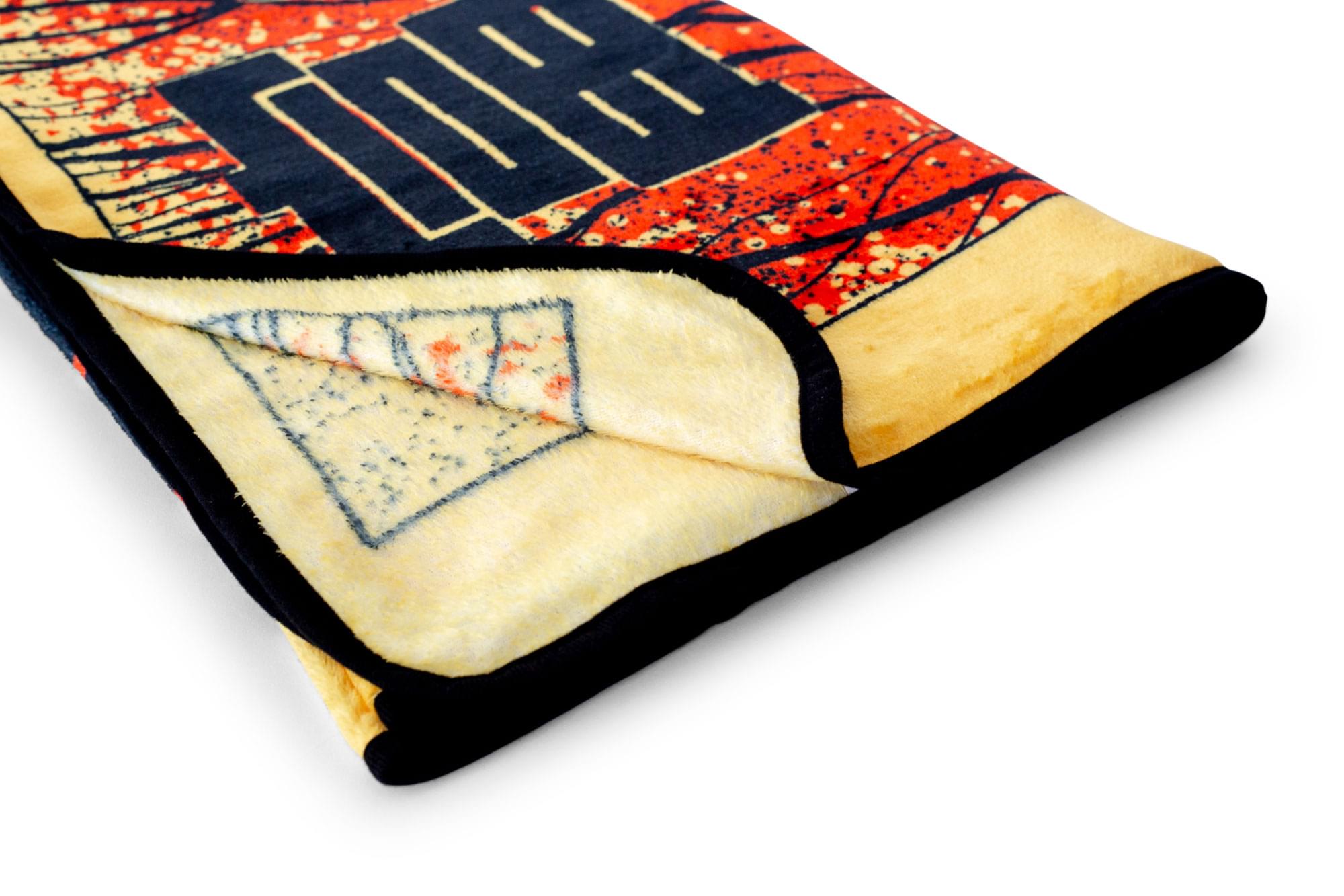 Alt View 1. Just Funky - Junji Ito Fleece Throw Blanket | Cozy Lightweight Blanket | 45 x 60 Inches - Yellow.