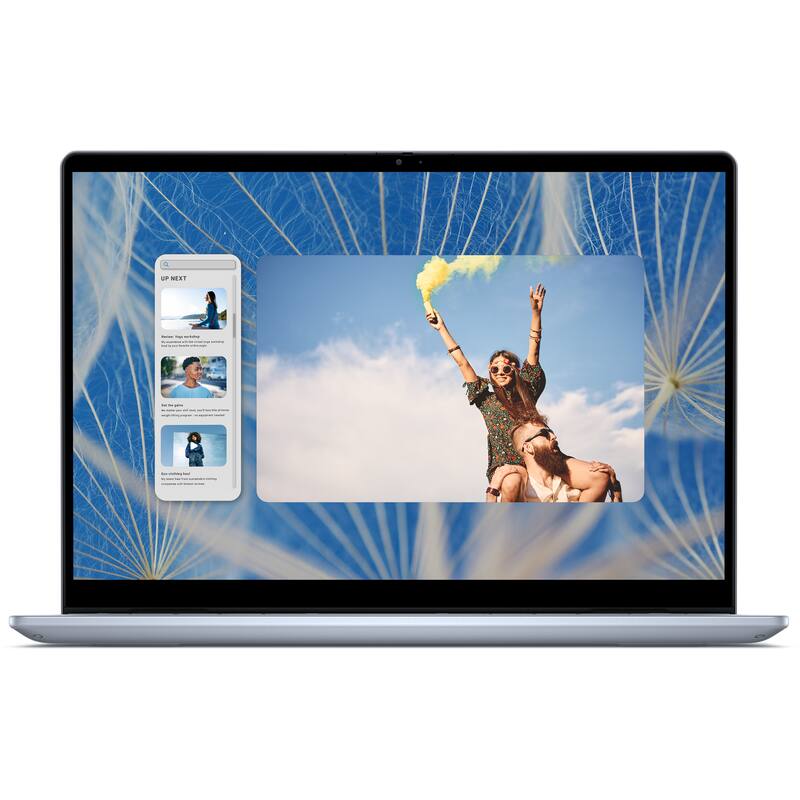 Alt View 1. Dell - Dell Inspiron 14" Touch 2-in-1 Laptop,Ryzen 5 8640HS,8GB RAM,512GB SSD,Backlit Keyboard,Win 11 Pro,Blue - Blue.