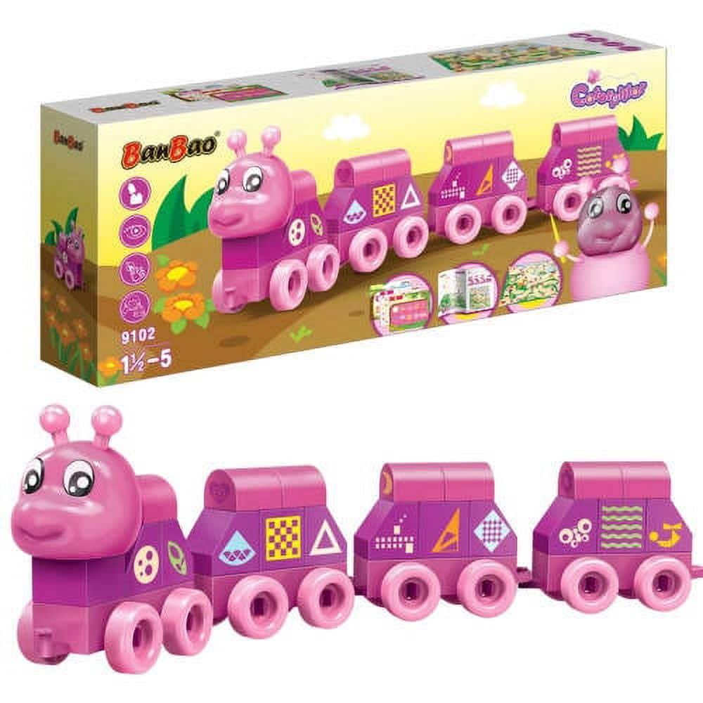 BanBao - Caterpillar Symbols Building Kit STEM Toy(43 pcs) Building Set for Kids