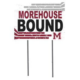 Jardine - Morehouse Maroon Tigers 18'' x 24'' Bound Yard Sign - White