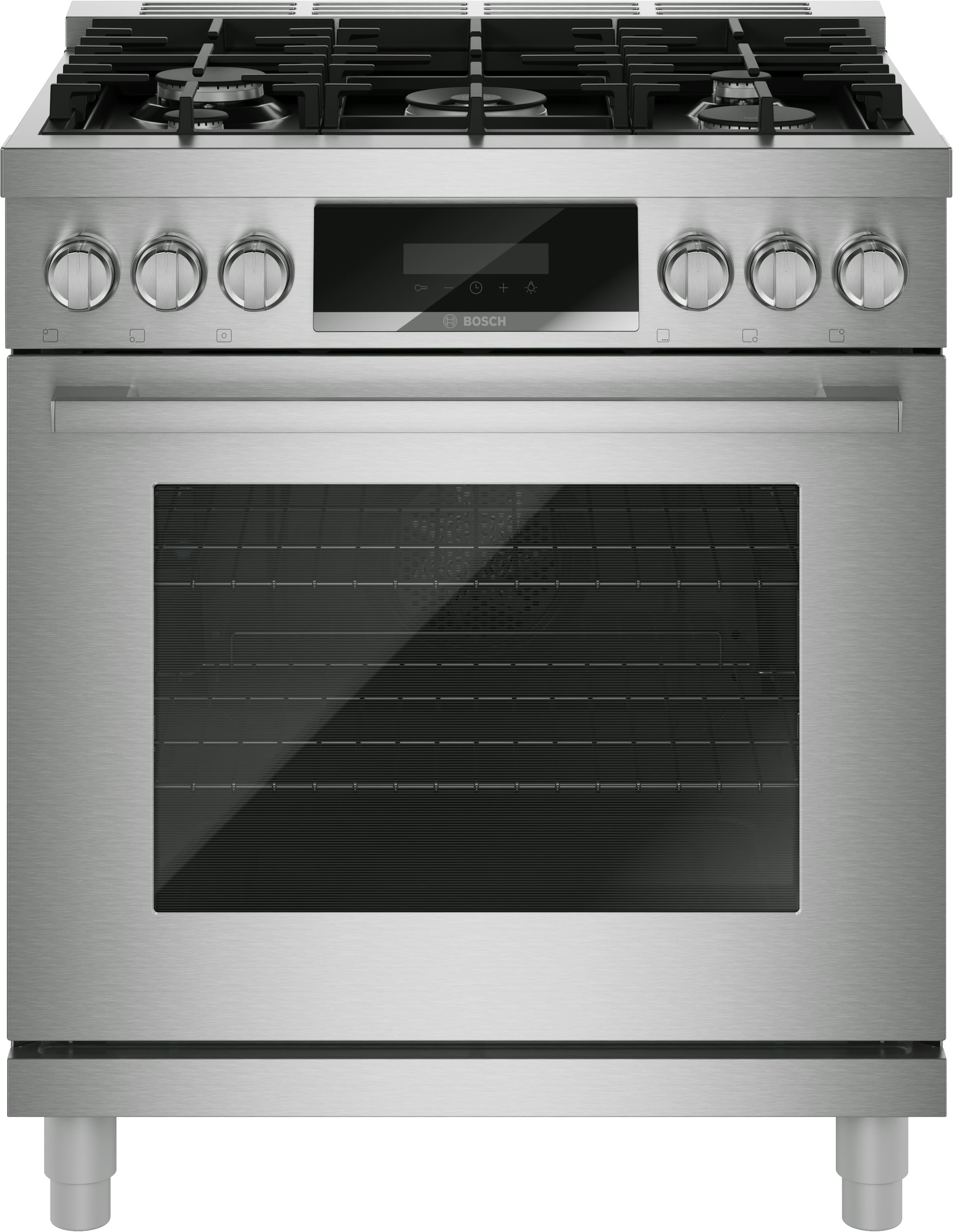 Bosch - 800 Series 30in Dual Fuel Indy Style Range in SS - S