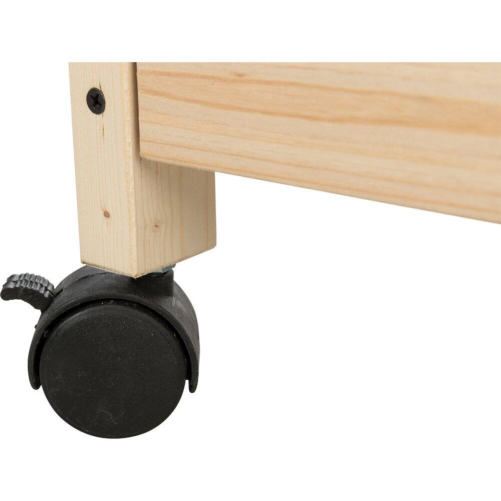 Alt View 4. TRIXIE - Mobile Indoor 1-Story Wooden Animal Cage with Wheels & Pull-Out Tray - Natural.