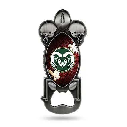Front. Rico Industries - Colorado State University Rams Party Starter Magnetic Metal Bottle Opener - Multi.