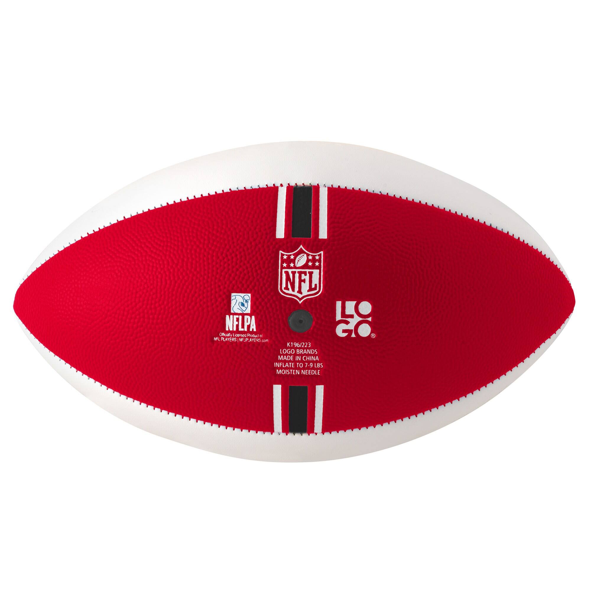 NFL  
NFLPA  
LO GO  
K196/223  
MADE IN CHINA  
INFLATE TO 7-9 LBS  
MOISTEN NEEDLE
