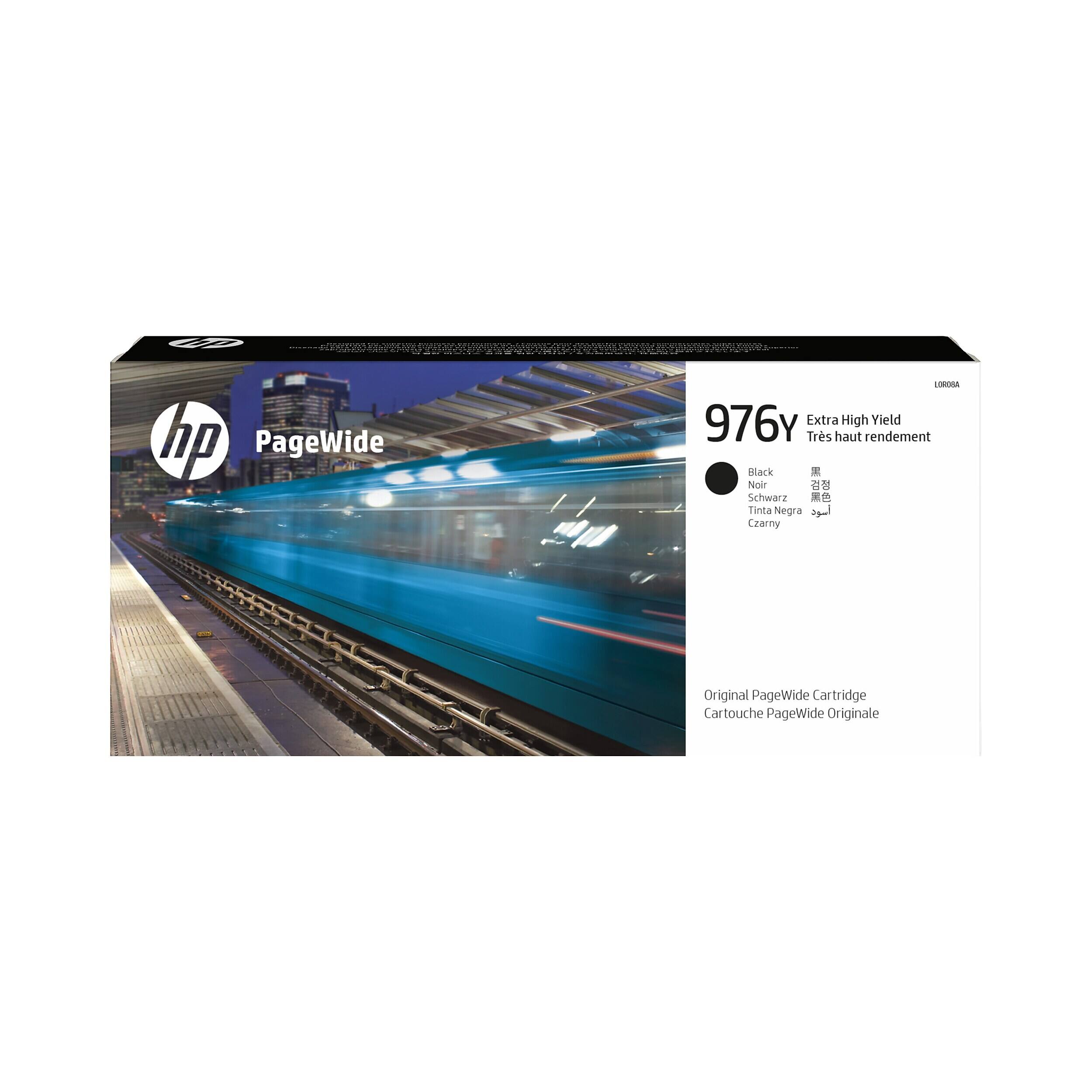 G7 hp PageWide 976Y Extra High Yield Très haut rendement Rack * Noir Schwarz Tinta Negra Czarny Original PageWide Cartridge Cartouche PageWide Originale