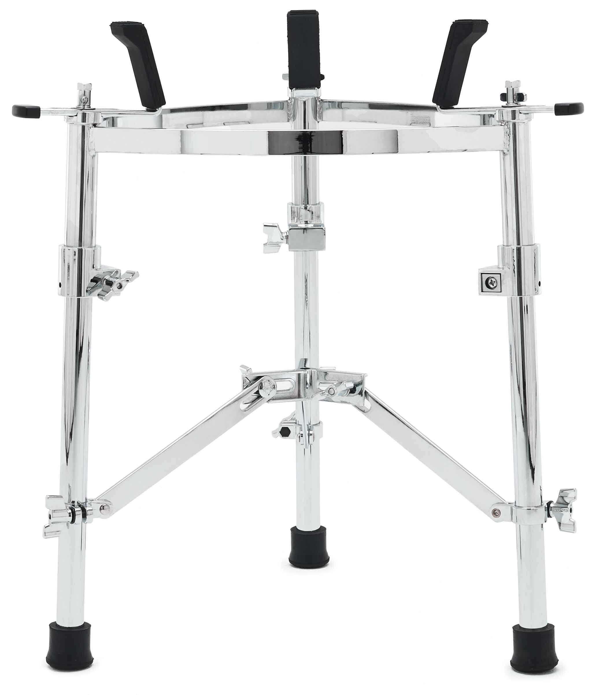 Front. Gibraltar Hardware - Large Conga Stand, with Heavy Duty Adjustable Triangular Frame and Tubular Steel Legs, Universal Fit for Stage, Studio.