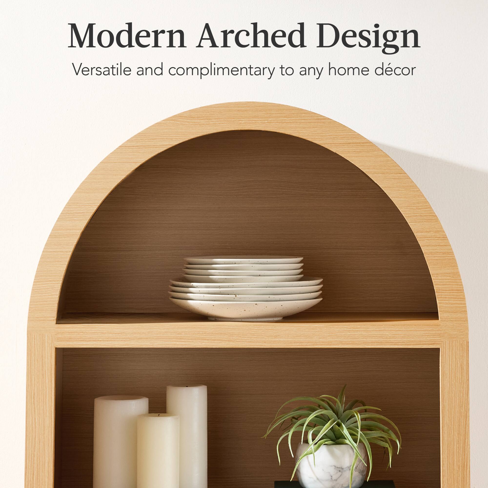 Modern Arched Design  
Versatile and complimentary to any home décor