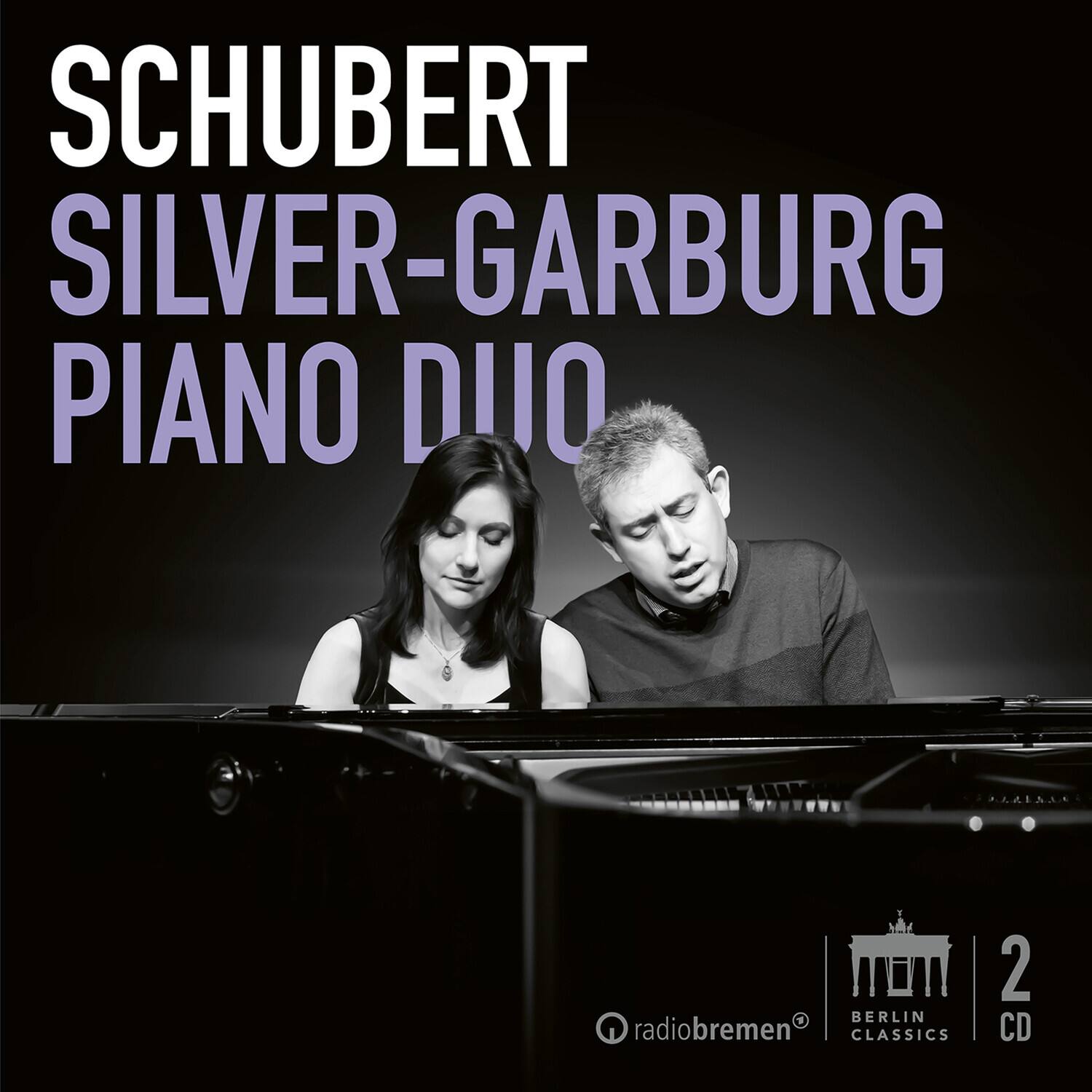 SCHUBERT  
SILVER-GARBUG  
PIANO DUO  

radiobremen  
BERLIN CLASSICS  
2 CD