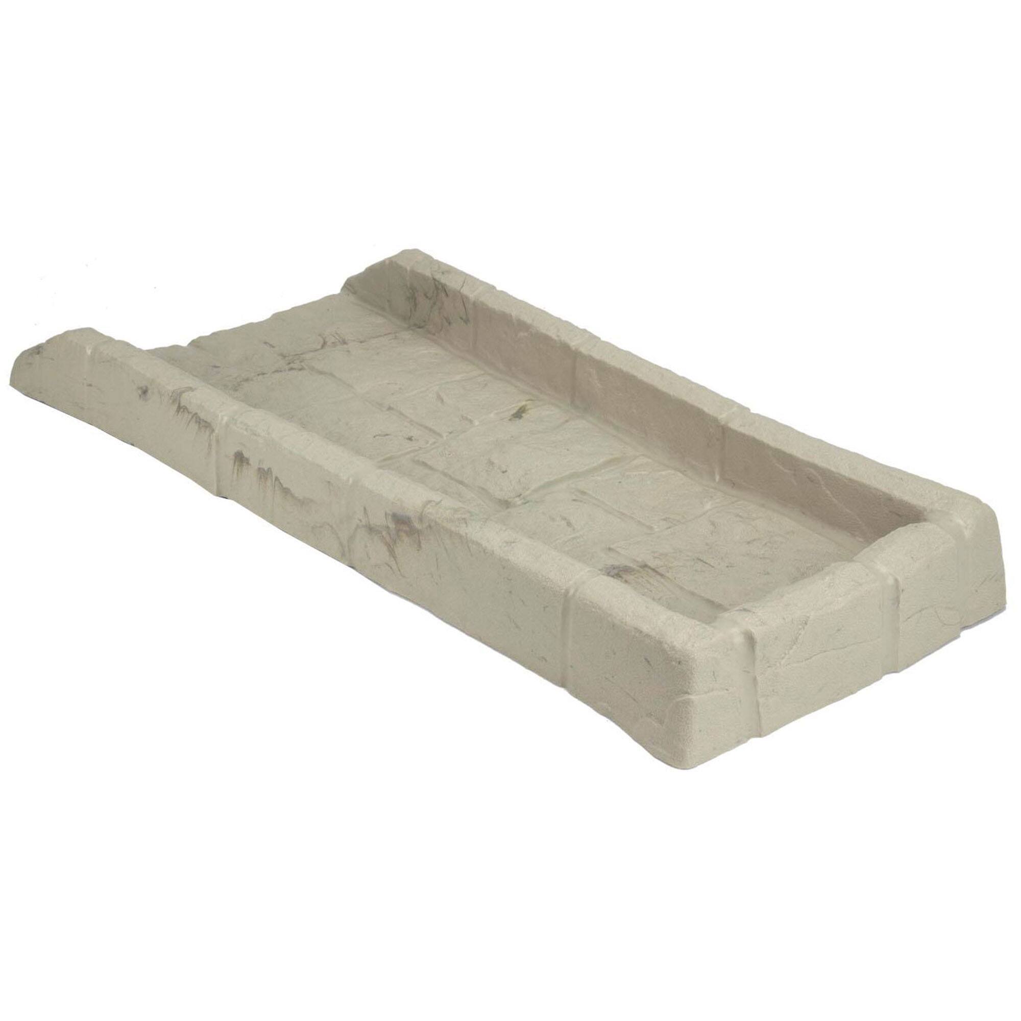 Alt View 6. Suncast - Suncast SB24 Decorative Rain Gutter Downspout Splash Block, Tan  (2 Pack) - Stone light taupe.
