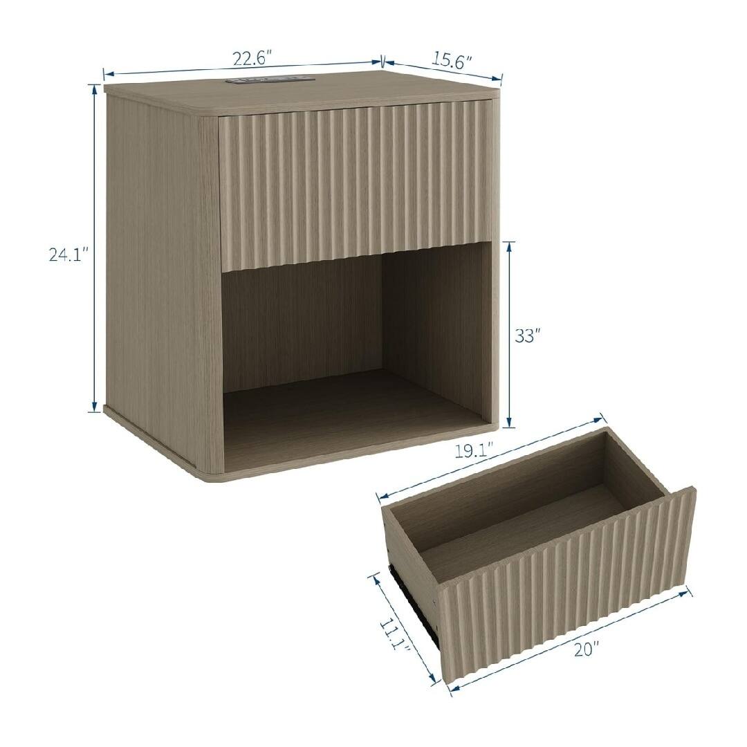 22.6" x 15.6"  
24.1"  
33"  
19.1" x 20"  
11.1"