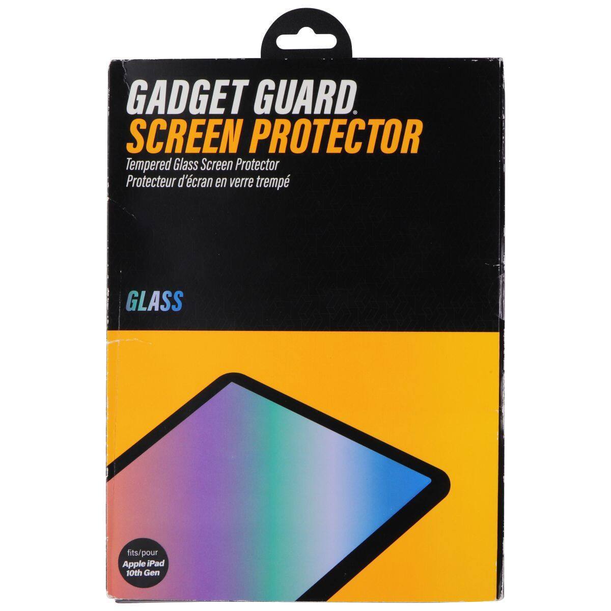 GADGET GUARD  
SCREEN PROTECTOR  
Tempered Glass Screen Protector  
Protecteur d'écran en verre trempé  

GLASS  

fits/pour  
Apple iPad 10th Gen