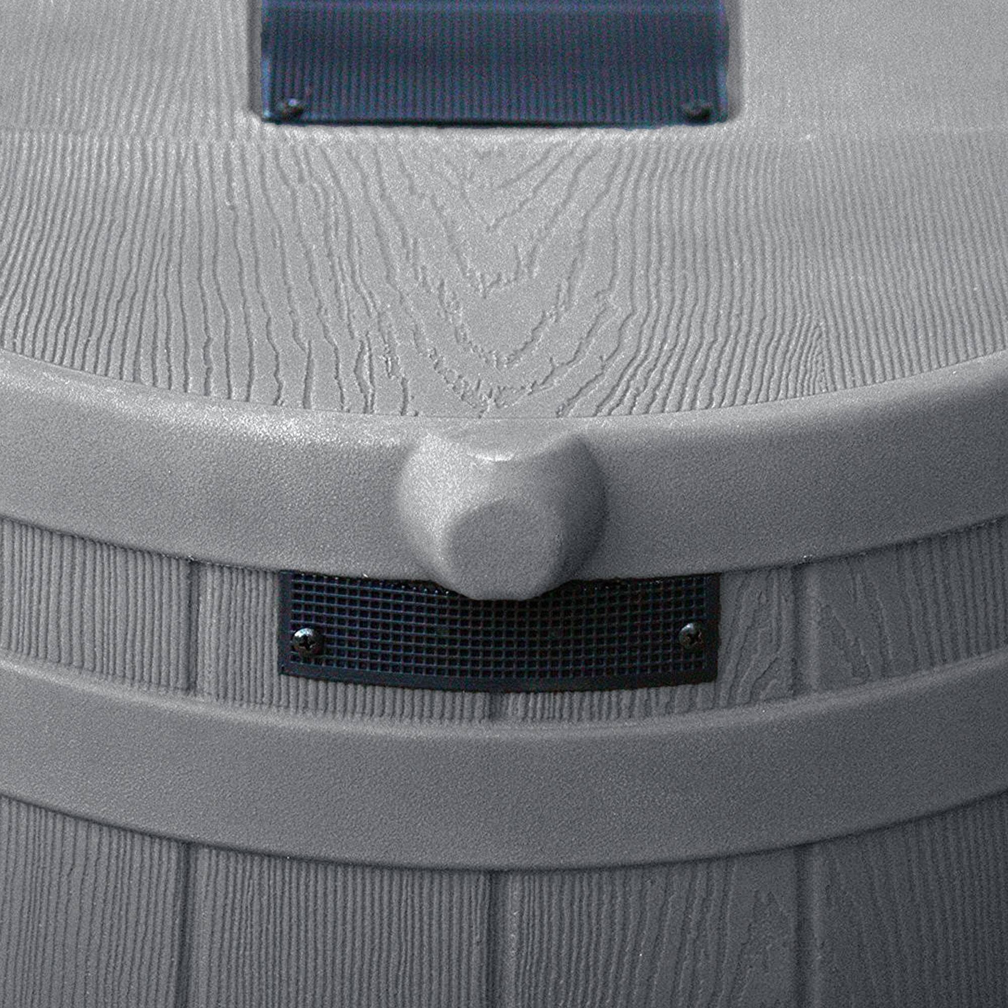 Alt View 6. Good Ideas - Good Ideas RW50 Rain Wizard 50 Gallon Plastic Rain Barrel Water Collector, Gray - Gray.