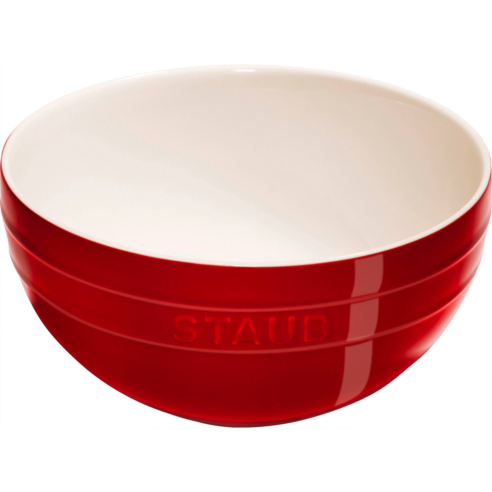 Alt View 5. Staub - Staub Ceramic 2-pc Nested Mixing Bowl Set - Cherry - Cherry.