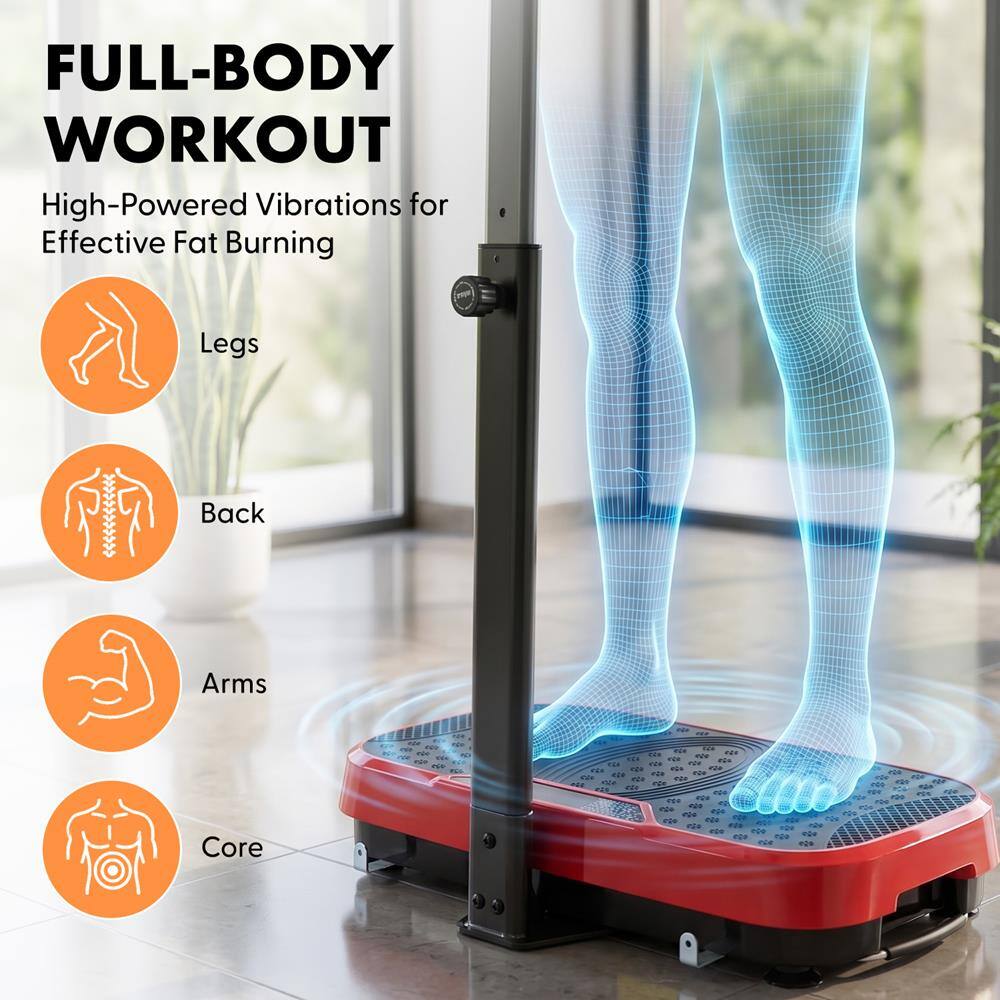 FULL-BODY WORKOUT  
High-Powered Vibrations for Effective Fat Burning  
Legs  
Back  
Arms  
Core