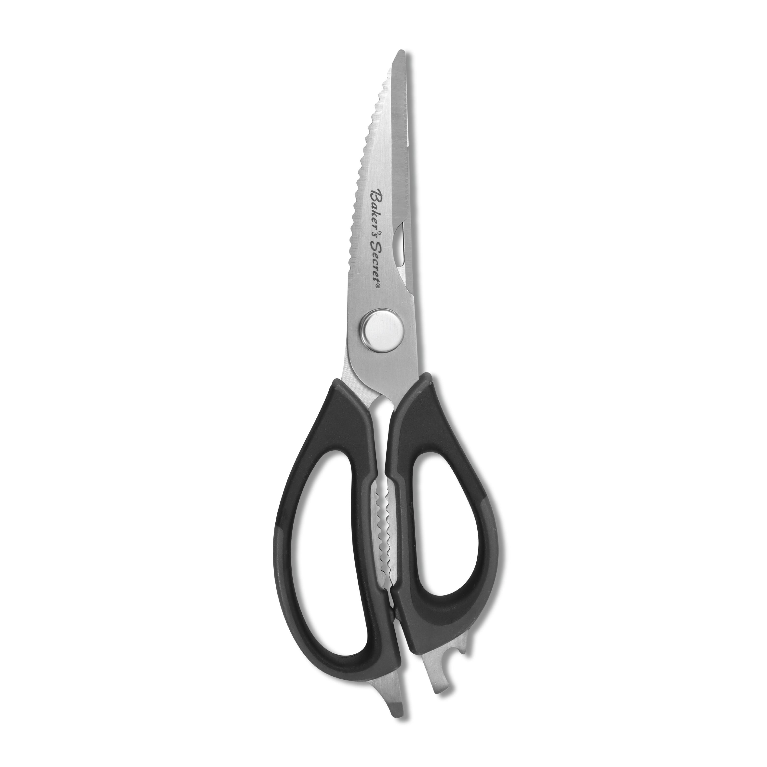 Baker's Secret - Stainless Steel Kitchen Scissors 8.5" - Black