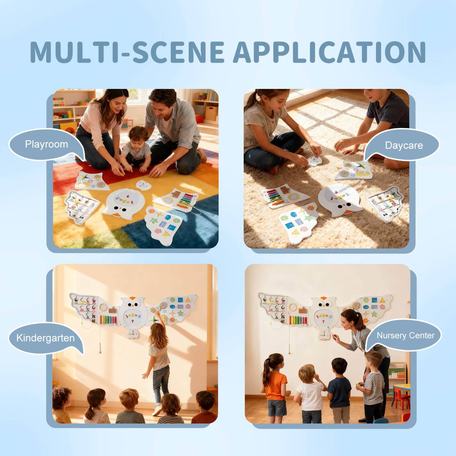 MULTI-SCENE APPLICATION

Playroom  
Daycare  
Kindergarten  
Nursery Center
