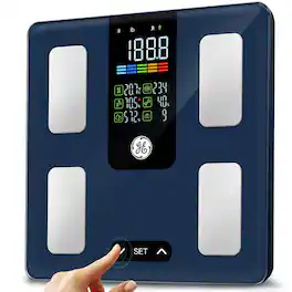 GE - Smart Scale for Body Fat - Button Function - Blue