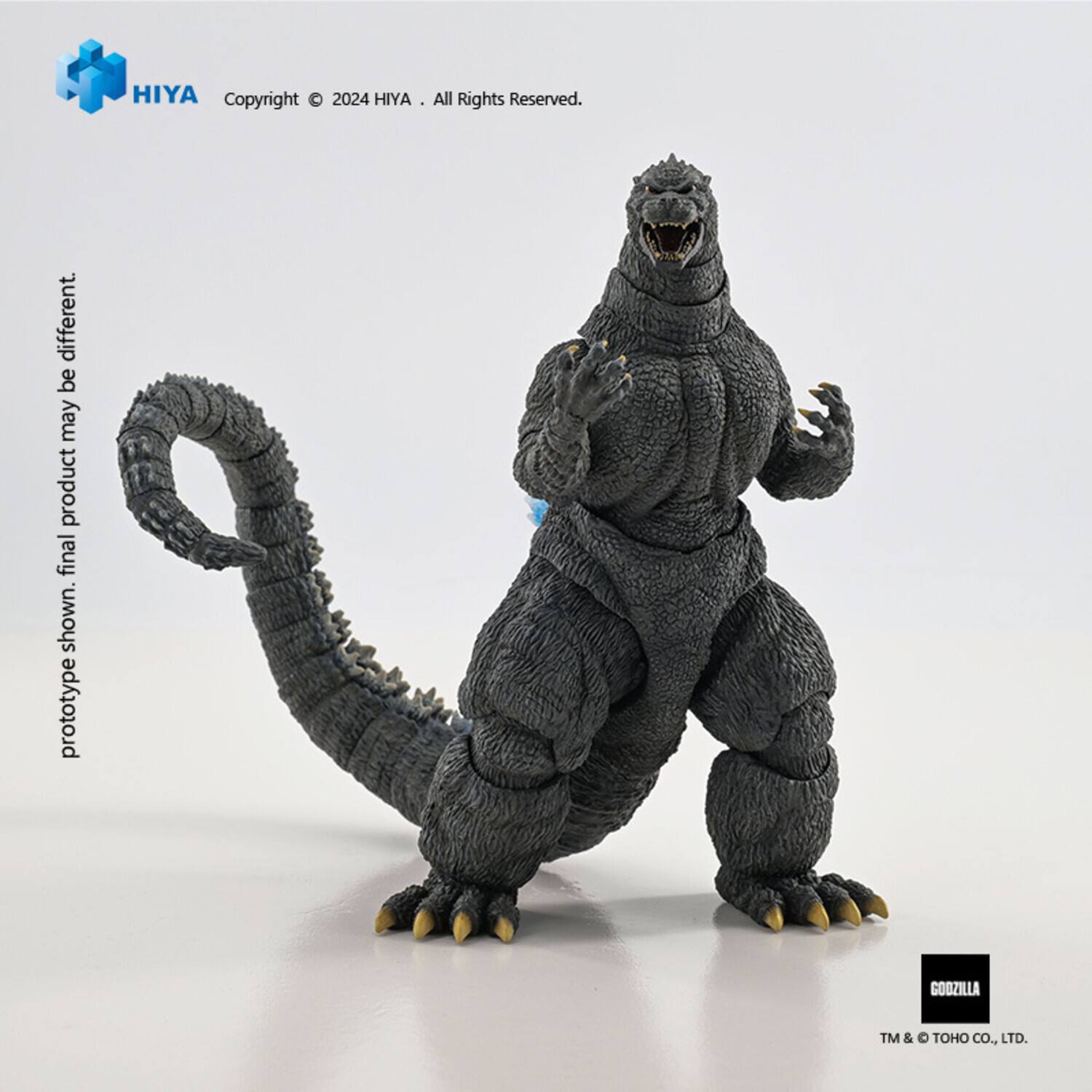 HIYA  
Copyright © 2024 HIYA. All Rights Reserved.  
Prototype shown. Final product may be different.  
GODZILLA™ & © TOHO CO., LTD.