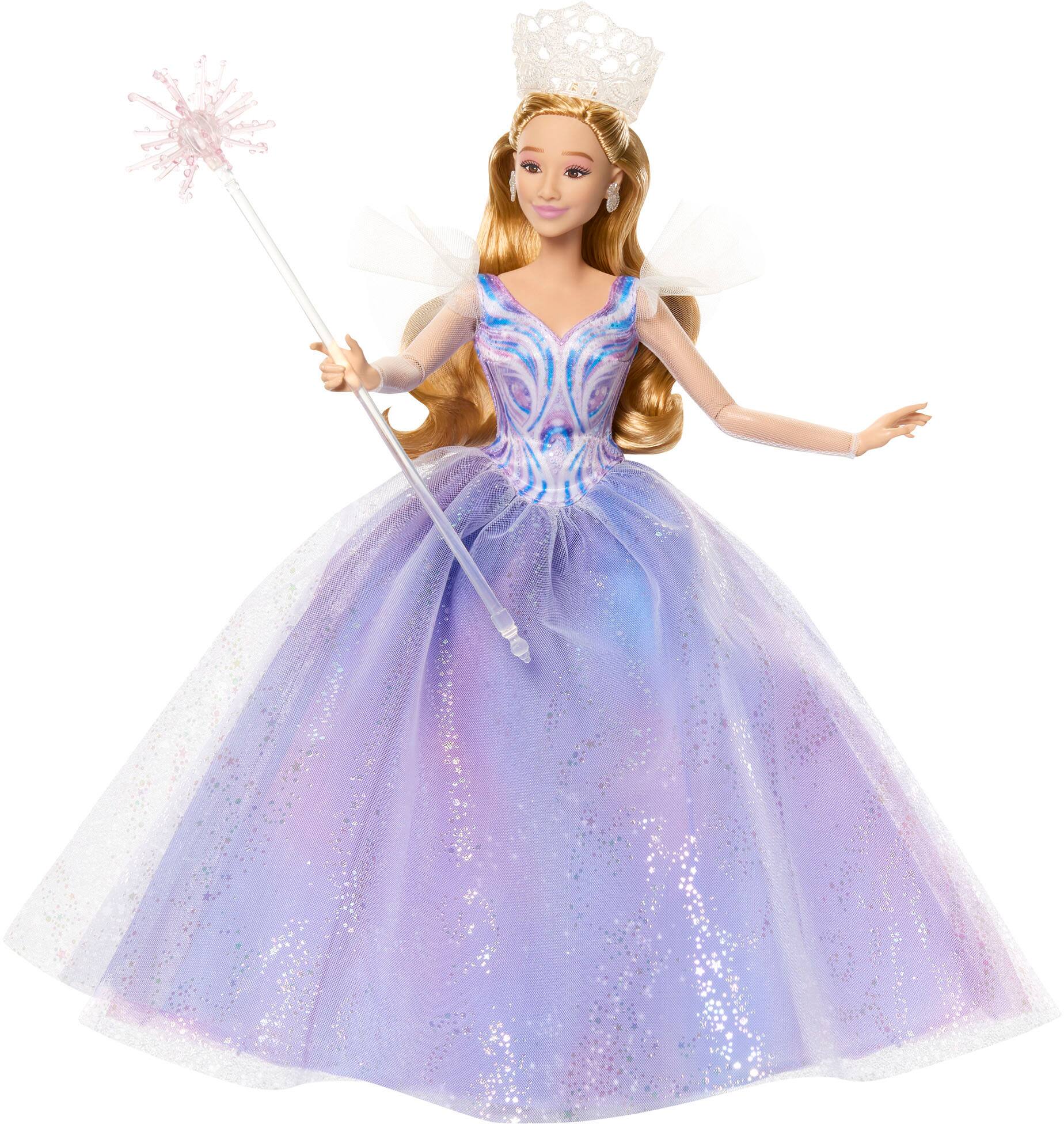 Left. Wicked - For Good Deluxe Glinda Doll with Movie-Inspired Outfit & 3 Accessories.