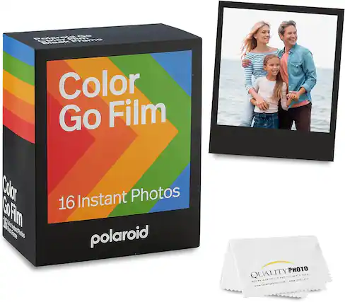 Polaroid Go Color Film 16 Instant Photos Black Color Go Film Color Go" Fim 168 m Patt hdat) e, Protos 16 Instant Photos polaroid QUALITY PHOTO ULTIMATE GOAL OU au 1HE ....E ELTTIJAUO 1808.212.1119 1 www.Qualityphoto.com