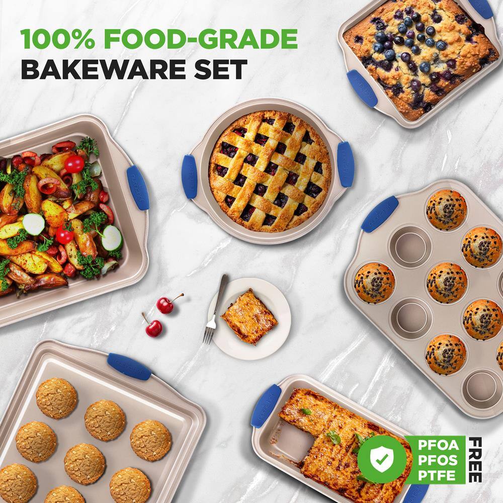 100% FOOD-GRADE BAKEWARE SET

PFOA PFOS PTFE FREE