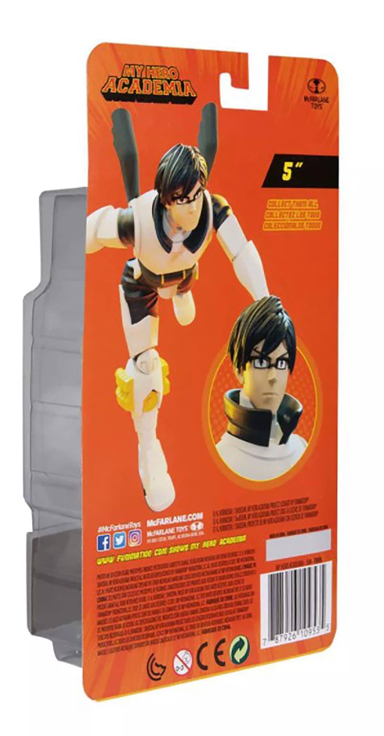 MY HERO ACADEMIA  
MUARLANE T2  
5" COLLECT ILL COLLECTEZ LES T2  
#McFartaneloys  
McFARLANE.COM  
MFARLANE TOYS  
MY HERO ACADEMIA  
CON SHOUS  
FUOUTATIOO  
CE 5 87926-10953  
87926 10953 7