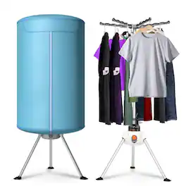 Portable Ventless Folding Clothes Dryer with Timer - 22 lbs Capacity for Apartment Dorm