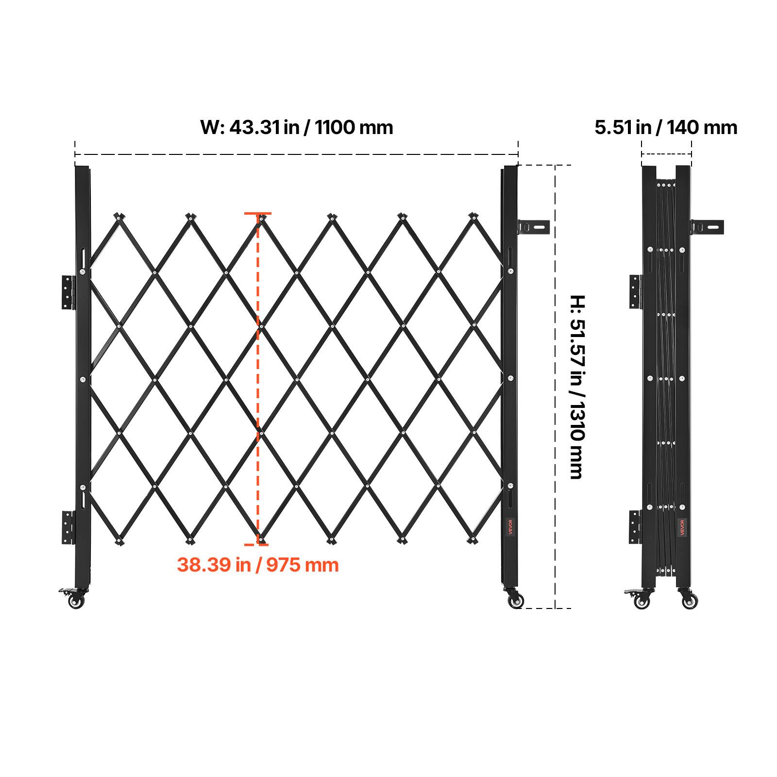 W: 43.31 in / 1100 mm  
H: 51.57 in / 1310 mm  
5.51 in / 140 mm  
38.39 in / 975 mm