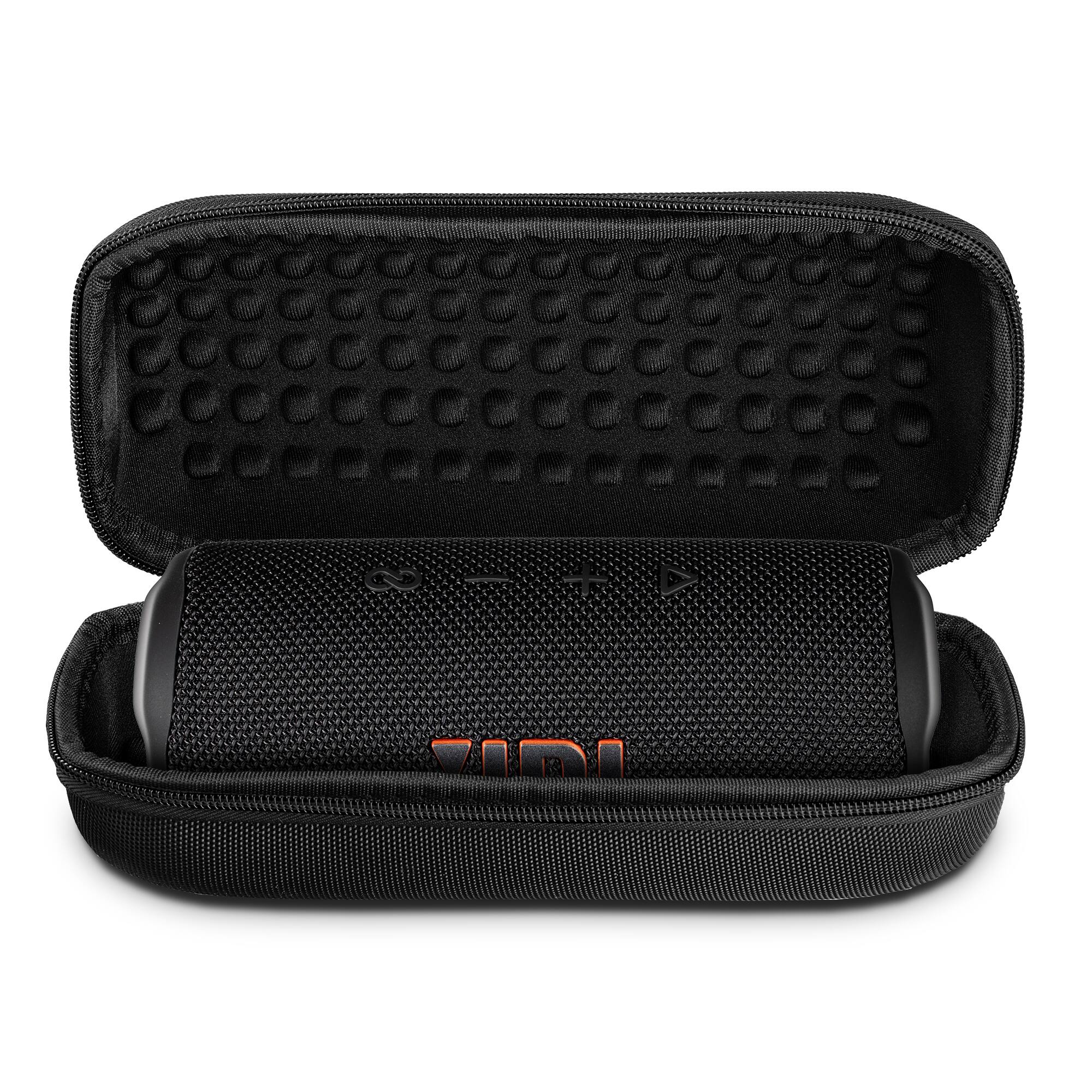 Alt View 2. JBL - JBL Flip 6 Portable Bluetooth Speaker, deep bass, IPX7 waterproof, for home with Travel Case - Black.
