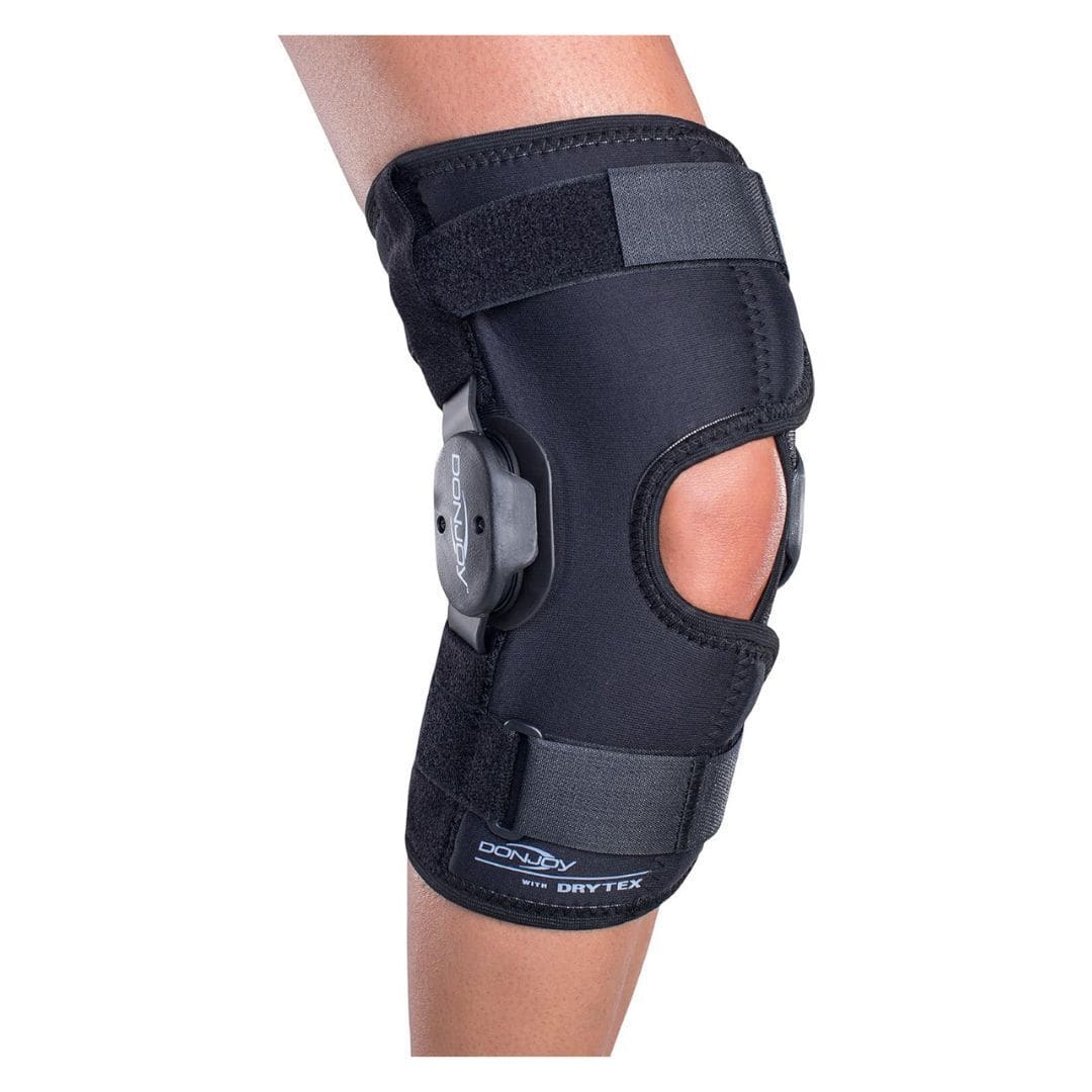 DonJoy - Drytex Hinged Air X Large Knee Brace with Bilateral Hinges - Black