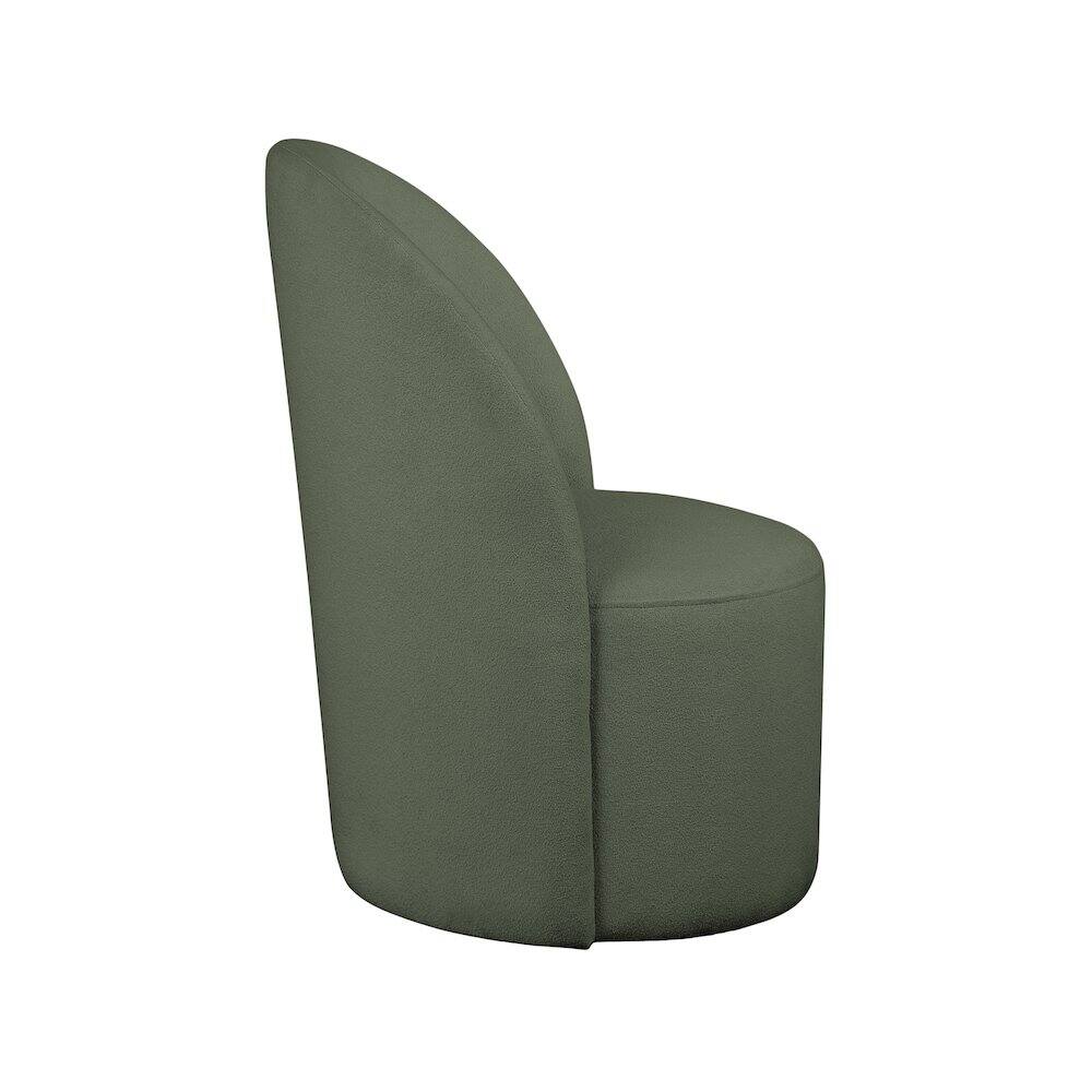 Alt View 2. Meridian Furniture - Hautely Green Boucle Fabric Accent Chair - Green.