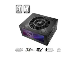 ASRock - Phantom PG-1300G 1300W 80+ Gold & Cybenetics Platinum Full Modular, ATX3.1/PCIe5.1, Dual Color Cables