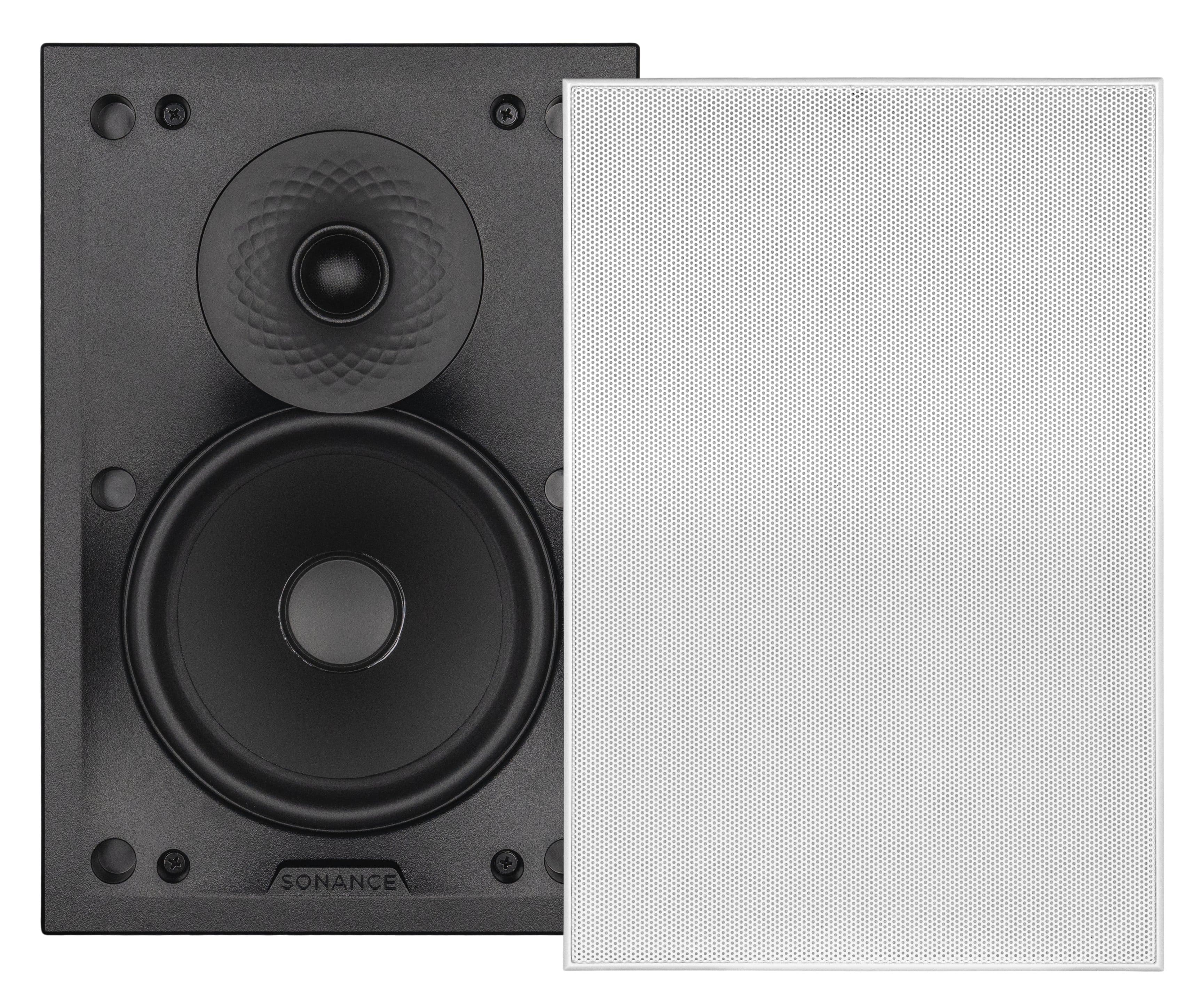 Sonance - VXXT6 RECTANGLE SINGLE SPEAKER - Visual Experience Extreme 6-1/2" 2-Way Indoor/Outdoor In wall Speaker (Each) - Paintable White - Front_Zoom