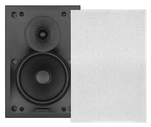 Front. Sonance - VXXT6 RECTANGLE SINGLE SPEAKER - Visual Experience Extreme 6-1/2" 2-Way Indoor/Outdoor In wall Speaker (Each) - Paintable White.