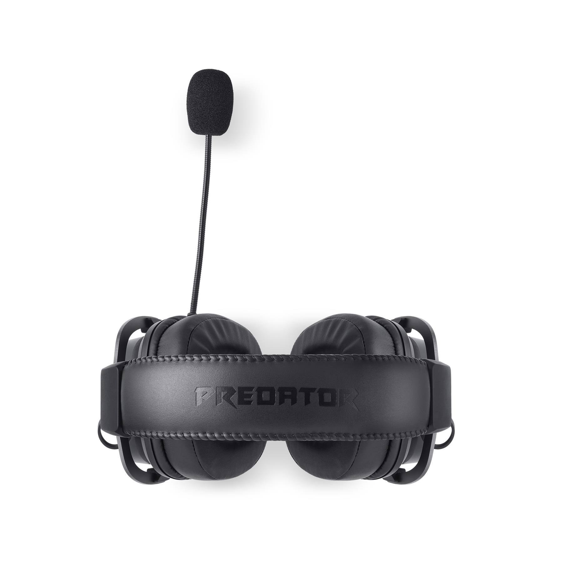 Alt View 4. Acer - Predator Galea 570 Wireless Gaming Headset, Bluetooth 2.4GHz and USB-C Wired, Detachable ENC Mic - PHR550 - Black.