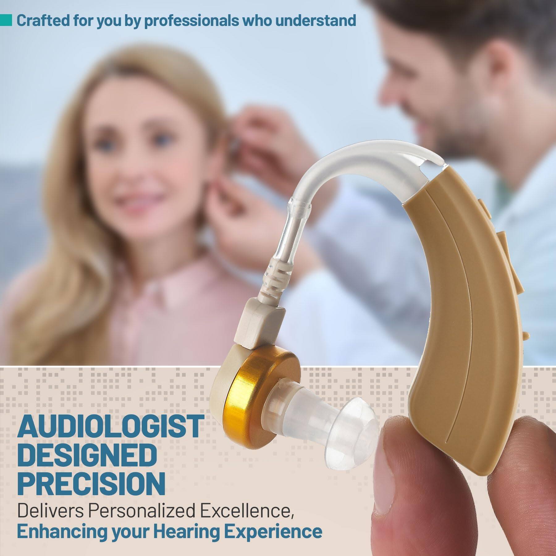 Crafted for you by professionals who understand

AUDIOLOGIST DESIGNED PRECISION  
Delivers Personalized Excellence, Enhancing your Hearing Experience