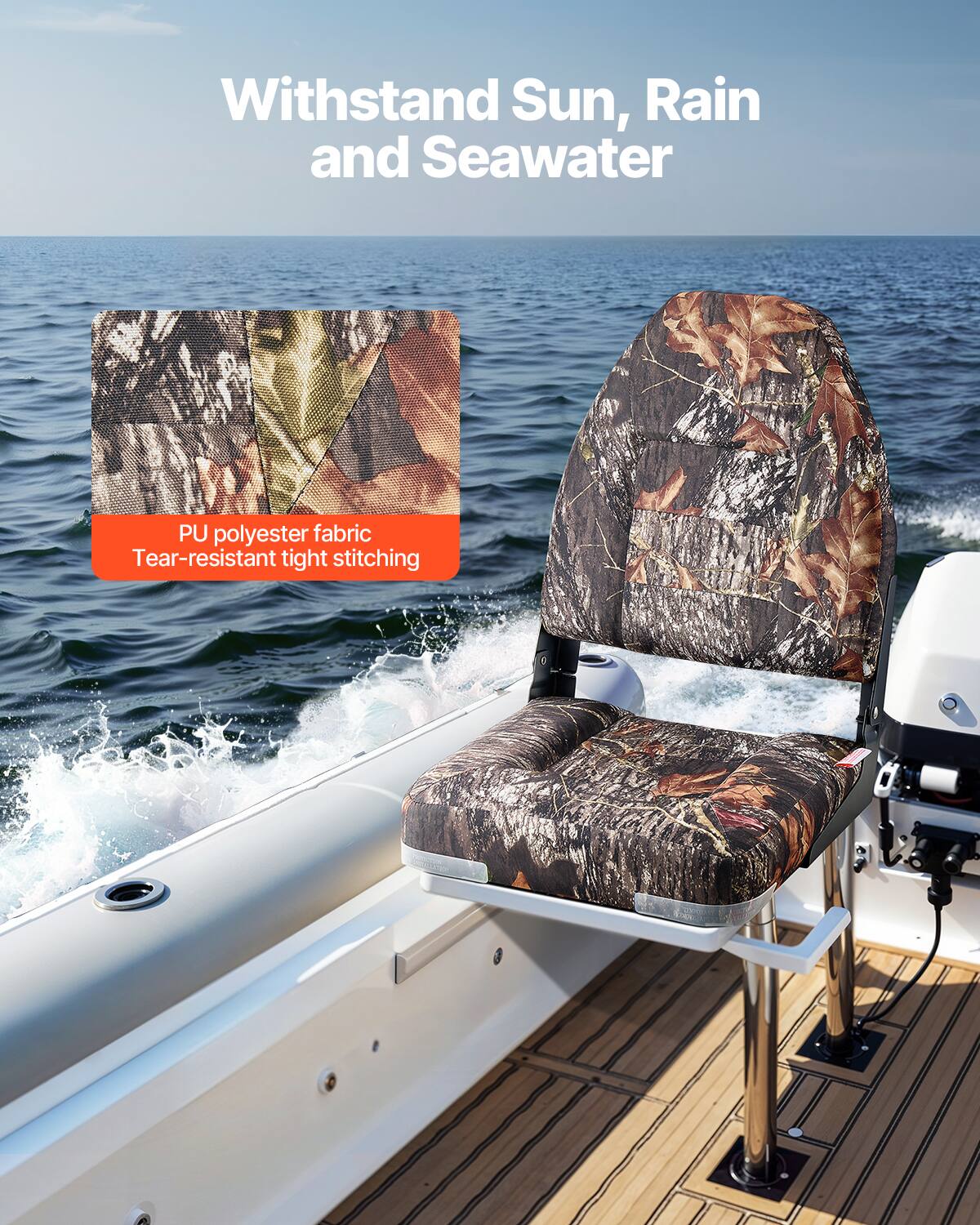 Withstand Sun, Rain and Seawater
PU polyester fabric
Tear-resistant tight stitching