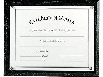 Nu-Dell - NuDell Economical Award Plaque Plastic Certificate Frame, (18815M) - Black