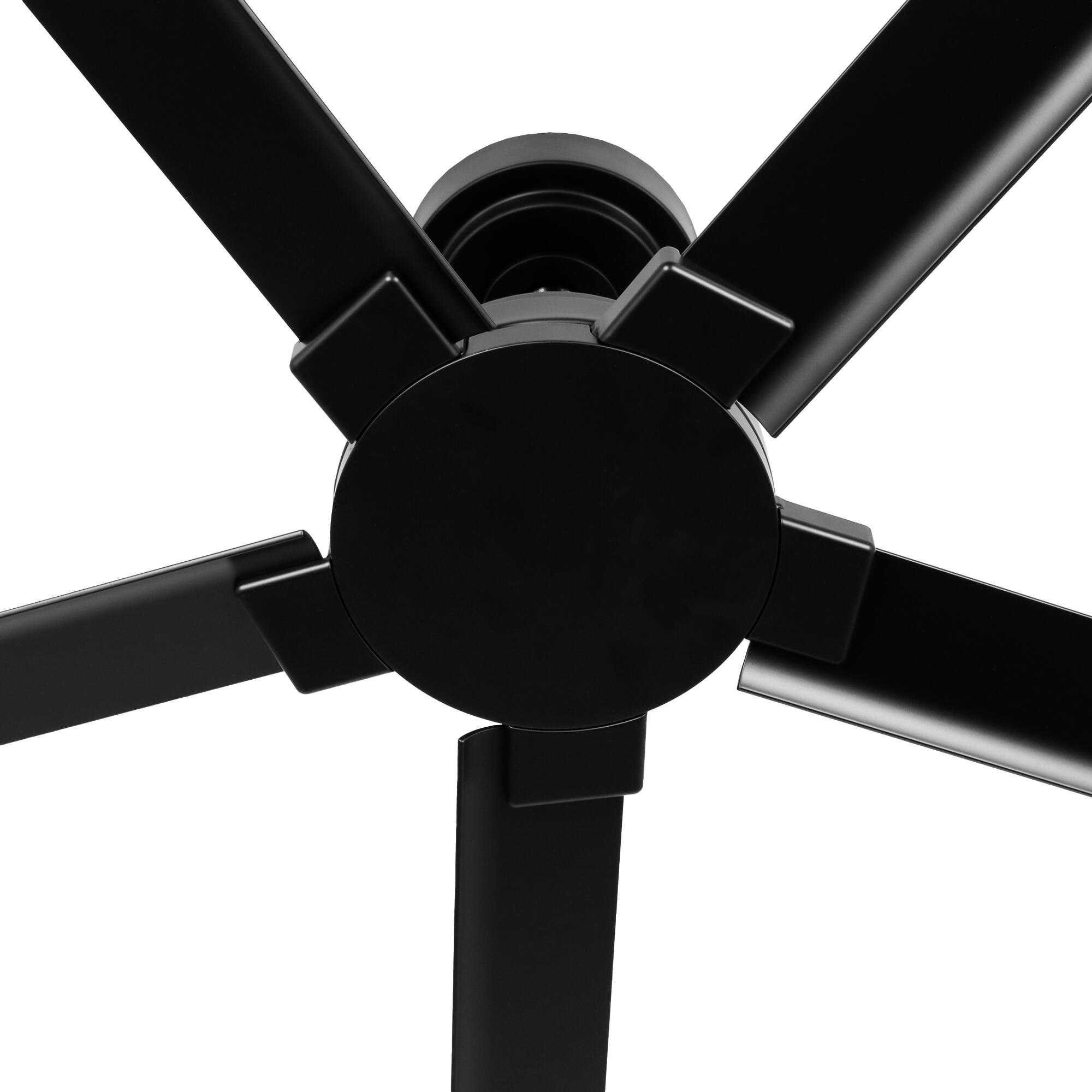 Alt View 4. Parrot Uncle - 72-Inch Wet-Rated Outdoor Aluminum Ceiling Fan with 6-Speed DC Motor & Remote – Ideal for Patios, Gazebos, and More - Black.