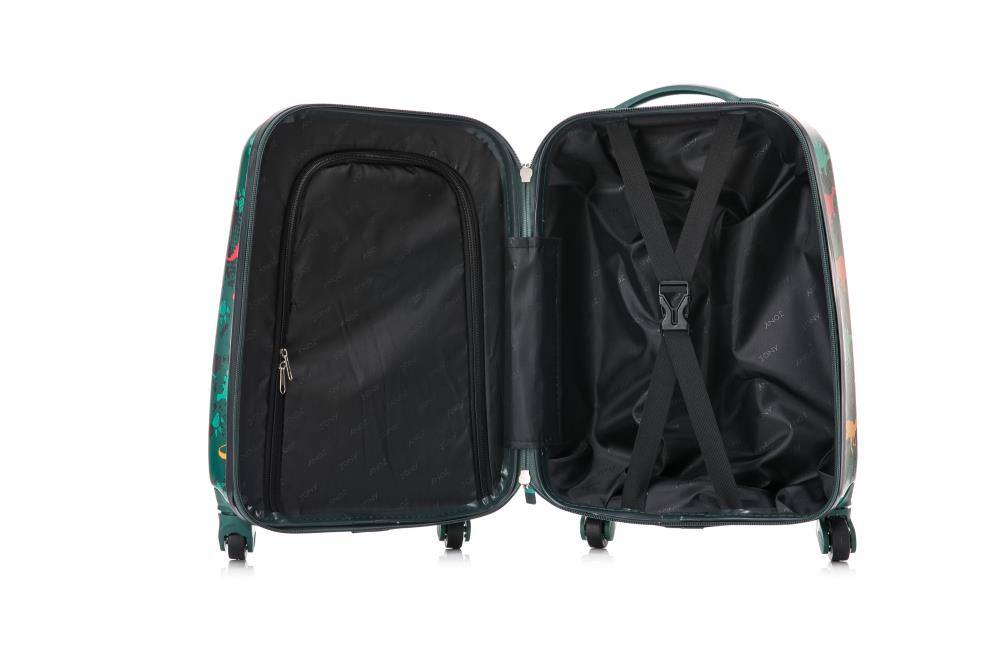 Alt View 5. BreeBe - 4-Piece Hard Luggage Set, Lightweight Suitcases with 360° Dual Spinner Wheels, Password Lock, Portable Design - Purple, Green.