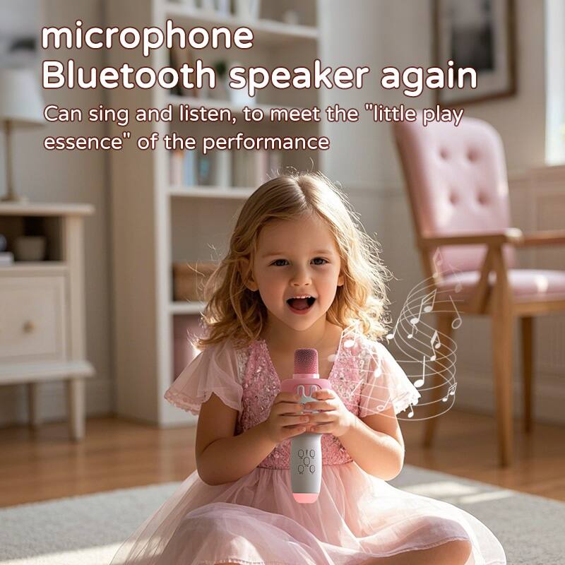 microphone Bluetooth speaker again  
Can sing and listen, to meet the "little play essence" of the performance