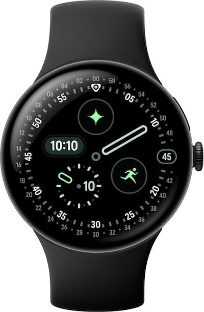 Google Pixel Watch 4 (45mm) Wi Fi Matte Black Case Obsidian Band Google Pixel Watch 4 (45mm) Wi Fi Matte Black Case Obsidian Band
