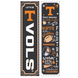 Evergreen Enterprises - Tennessee Volunteers 47" Double Sided Winter Leaner Fan Sign - Multicolor