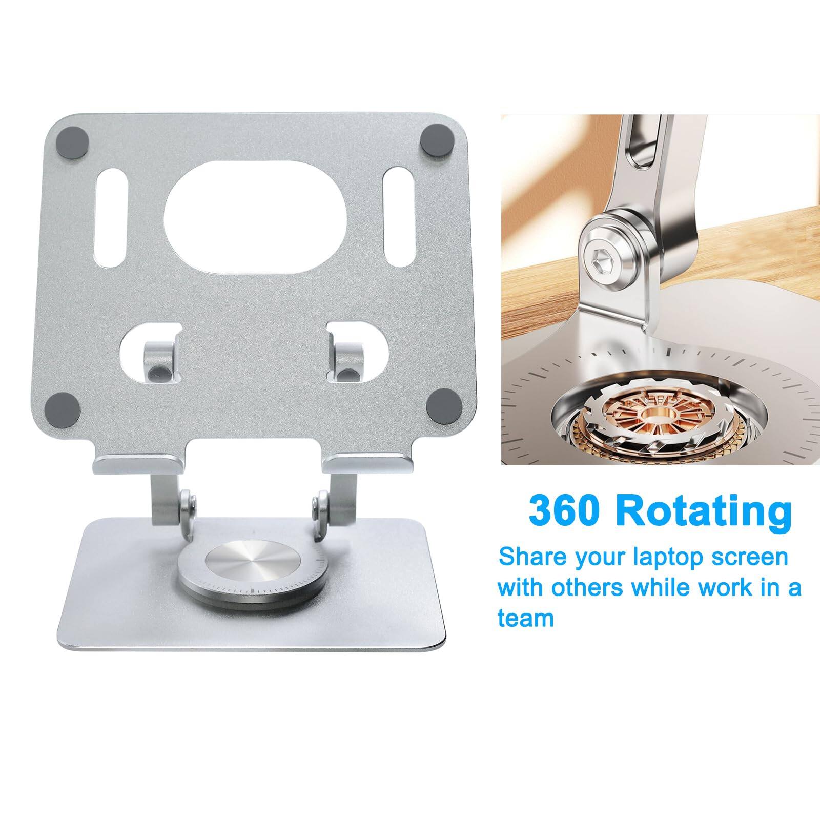 360 Rotating  
Share your laptop screen with others while working in a team