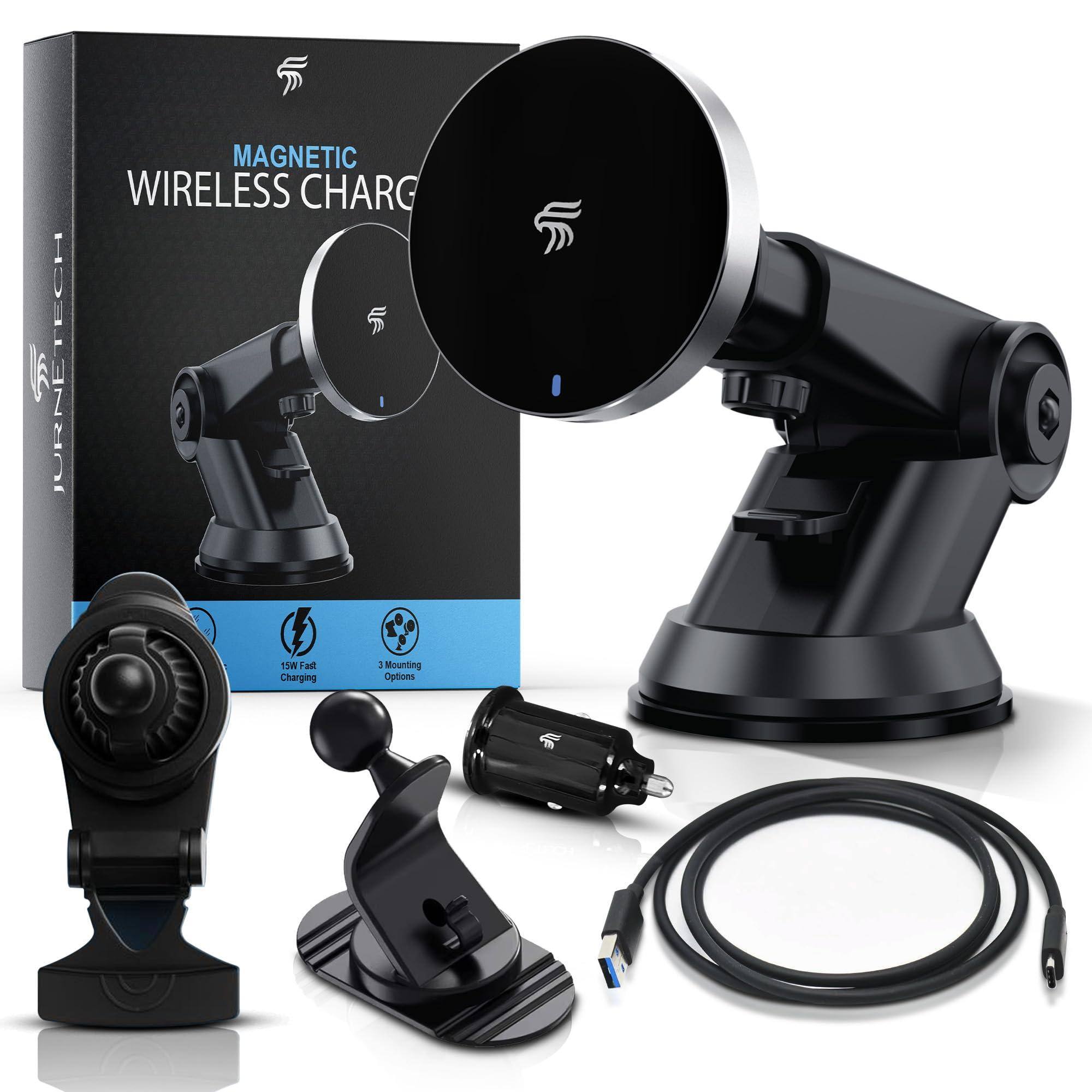 METALTON - Magsafe Car Mount Magnetic Phone For 3 Mounts Max Stability Rotation Compatible With Case Fits - Default