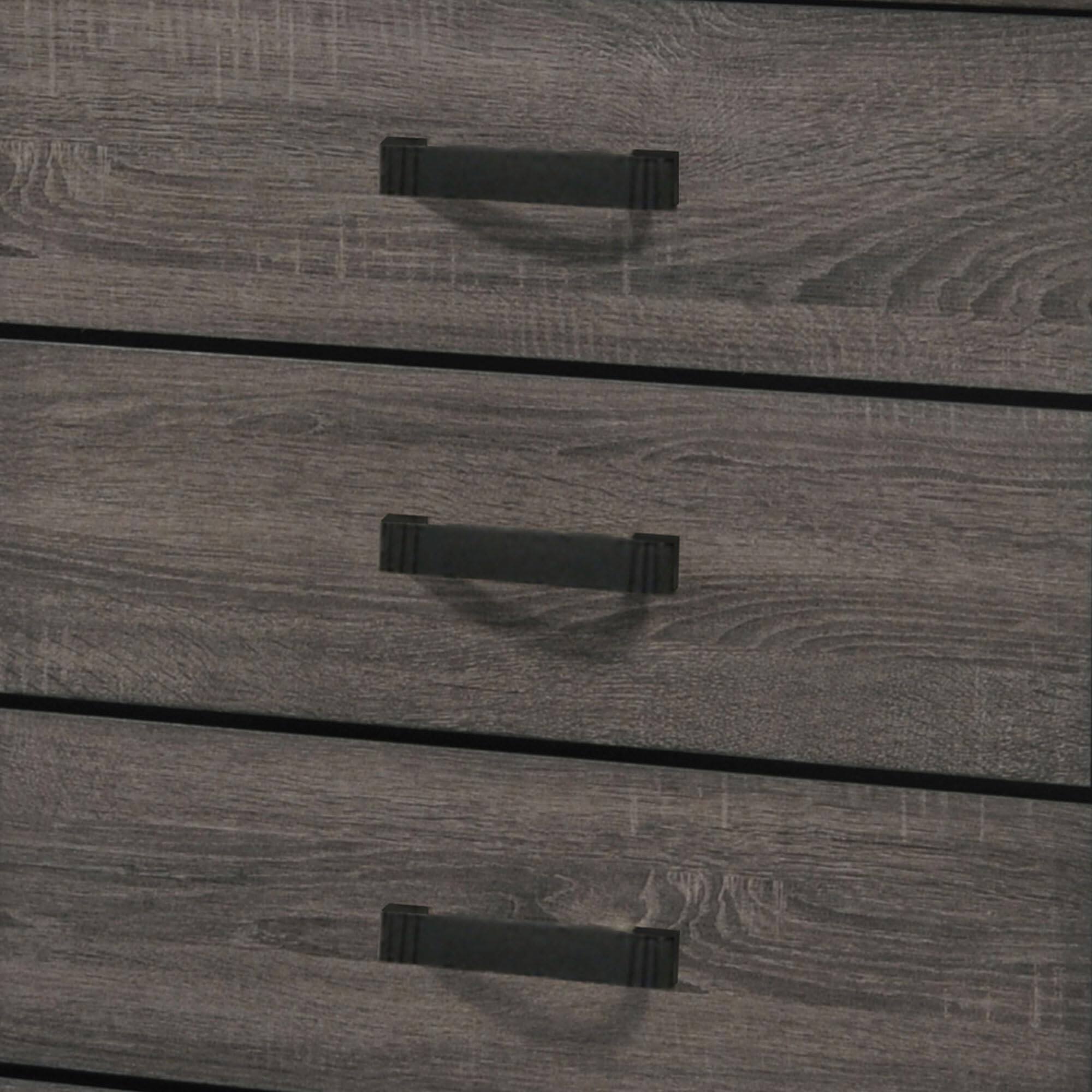 Alt View 1. Kings Brand Furniture - Kings Brand Furniture Ambroise 5 Wood Drawer Chest Dresser for Entryway, Bedroom  Storage Organizer (Grey/Black) - Grey.