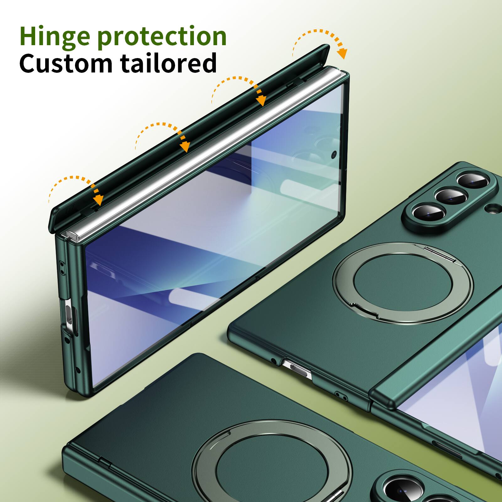 Hinge protection  
Custom tailored