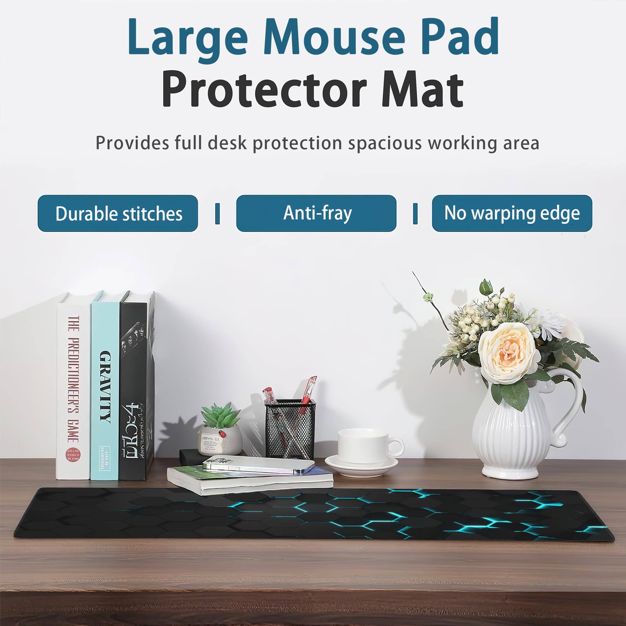 Large Mouse Pad Protector Mat  
Provides full desk protection spacious working area  

- Durable stitches  
- Anti-fray  
- No warping edge  

The Predictioneer's Game  
Gravity 4