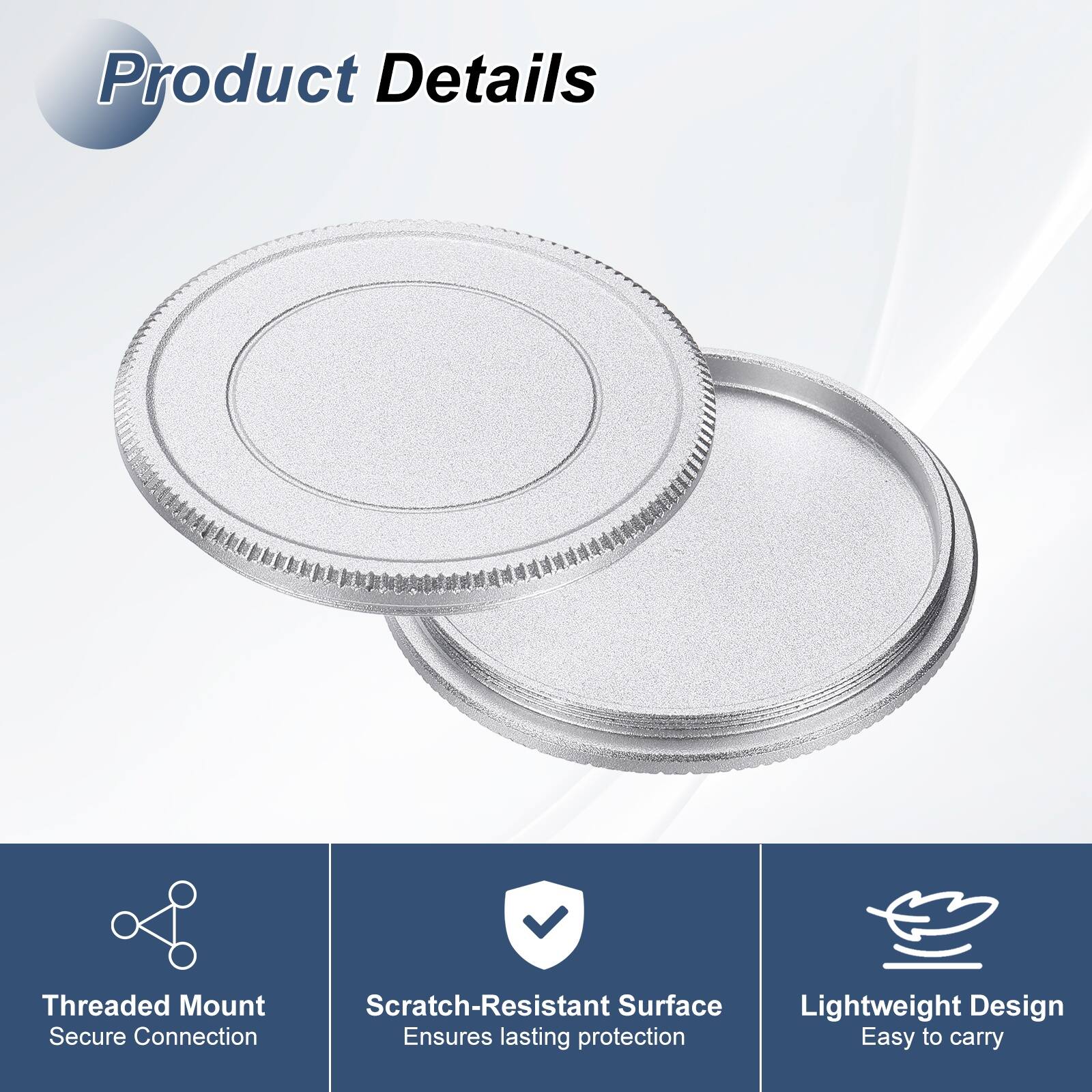 Product Details

- Threaded Mount
  - Secure Connection

- Scratch-Resistant Surface
  - Ensures lasting protection

- Lightweight Design
  - Easy to carry